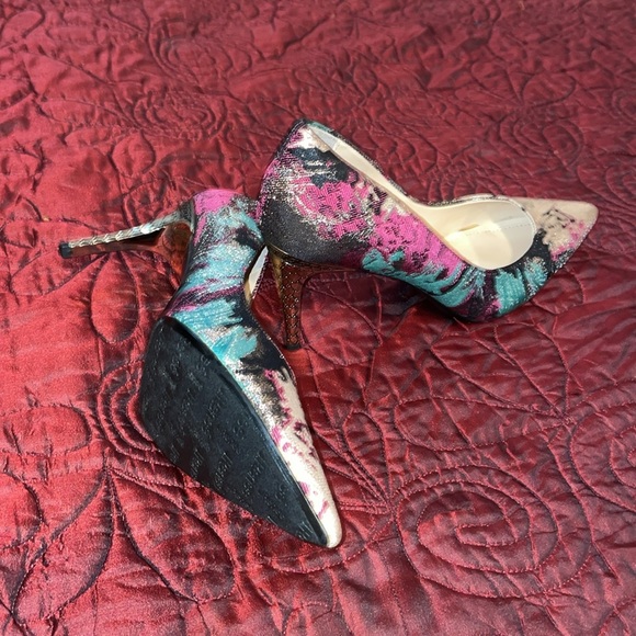 J Renee’ multi-colored Heels SZ 9 1/2M - Picture 4 of 6
